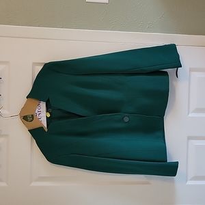 Plus size 16 Evan Picone tailored green blazer